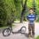 HomCom Scooter 2 Ruedas Patinete con Caballete Negro