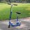 HomCom Scooter Patinete Eléctrico Plegable 120W Azul
