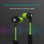 Klim Pulse Auriculares Bluetooth Preto/Verde