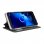 Cool Funda Flip Cover Liso Negro para Alcatel 1V (2019)