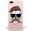WoowCase Funda de Silicona Calavera con Bigote para iPhone 8 Plus
