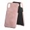 Custodia rigida Bugatti Londra in vera pelle rosa per iPhone X/XS