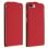 Avizar Funda Cierre Vertical Cuero Rojo para iPhone 7 Plus/8 Plus