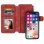 Avizar Funda Monedero de Piel Sintética Roja para Apple iPhone X/XS