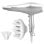Secador de Cabelo Profissional Iónico Cecotec Bamba IoniCare 5300 Maxi Aura 2200W Ar Frio Difusor Branco