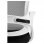 Chaise de bureau Euromof Lisboa blanc/noir