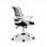 Chaise de bureau Euromof Lisboa blanc/noir