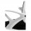 Chaise de bureau Euromof Lisboa blanc/noir