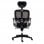 Euromof Boston Silla de Oficina Ergonómica con Cabecero Negra