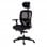Euromof Boston Silla de Oficina Ergonómica con Cabecero Negra