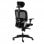 Euromof Boston Silla de Oficina Ergonómica con Cabecero Negra