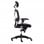 Euromof Boston Silla de Oficina Ergonómica con Cabecero Negra