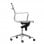 Fauteuil de bureau Euromof London avec dossier bas blanc