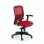 Euromof Boston Cadeira de Escritório Ergonómica com Suporte Lombar Vermelha