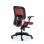 Euromof Boston Cadeira de Escritório Ergonómica com Suporte Lombar Vermelha