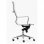 Fauteuil de bureau Euromof London avec dossier haut blanc