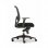 Euromof Chicago Silla de Oficina con Soporte Lumbar y Ruedas Blandas Negra