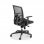Euromof Chicago Silla de Oficina con Soporte Lumbar y Ruedas Blandas Negra