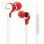Iluv IEP317 Auriculares Intrauditivos Rojos