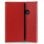 Cool Funda Flip Cover Liso Roja para Huawei Y7 2019