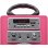 Dynasonic Karaoke 025 Altavoz Bluetooth con Karaoke y 2 Micrófonos Rosa
