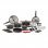 Newchef Batería de Cocina de Aluminio Fundido 27 piezas