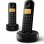 Philips D1602B/34 Teléfono Inalámbrico Duo  Negro