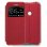 Cool Funda Flip Cover Liso Rojo para Xiaomi Redmi Note 8T