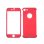 Quick Media Funda 2 en 1 Roja + Cristal Templado para iPhone 7/8