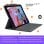 Custodia Logitech Slim Folio con tastiera Bluetooth grigia per iPad 7/8/9 generazione