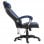 HomCom Cadeira Gaming com Aquecimento e Massagem Azul/Preta