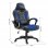 HomCom Cadeira Gaming com Aquecimento e Massagem Azul/Preta