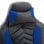 HomCom Cadeira Gaming com Aquecimento e Massagem Azul/Preta