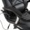 HomCom Cadeira Gaming com Aquecimento e Massagem Preta