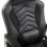 HomCom Cadeira Gaming com Aquecimento e Massagem Preta
