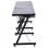 HomCom Mesa Modulable de Oficina 130x130x74cm Negra