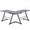 HomCom Mesa Modulable de Oficina 130x130x74cm Negra
