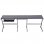 HomCom Mesa Modulable de Oficina 130x130x74cm Negra