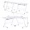 HomCom Mesa Modular para Escritório 130x130x74cm Branca