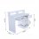Homcom Secretária para Computador 106x50x93.5cm Branca