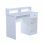 Homcom Secretária para Computador 106x50x93.5cm Branca
