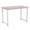 Homcom Mesa de Ordenador Pies Ajustables 120x60x76cm Max 100kg Marco Metal Roble