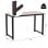 Homcom Escritorio de Ordenador 120x60x76cm Pies Ajustables 100kg Roble y Negro