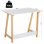 Homcom Mesa Escritorio 90x55x75cm Madera/Blanco