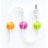 Bluelounge Cabledrop Pack 6 Organiseurs de Câbles Couleurs Vives