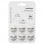 Organiseur de câbles Bluelounge Cabledrop Pack 6 Blanc