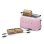 Vintage broodrooster Smeg TSF02PKEU 4 sneetjes, 2 lange sleuven, 1500 W, 6 bruiningsstanden, pastelroze