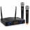 Pyle PDWM2950 Sistema de Micrófonos de Mano Inalámbricos UHF