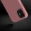 Avizar Funda de Silicona Semirrígida Mate Suave Rosa para iPhone 11