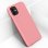 Avizar Funda de Silicona Semirrígida Mate Suave Rosa para iPhone 11
